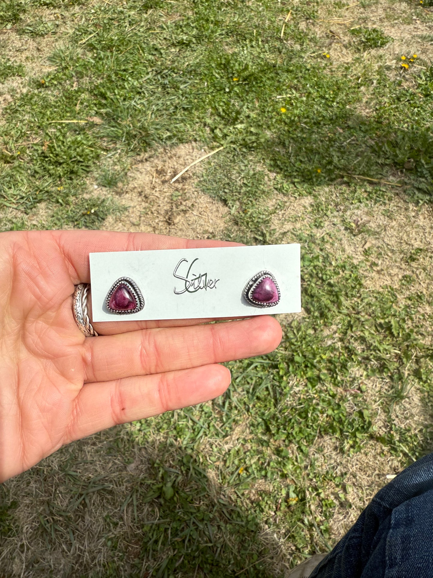 Purple Spiny Rope Studs