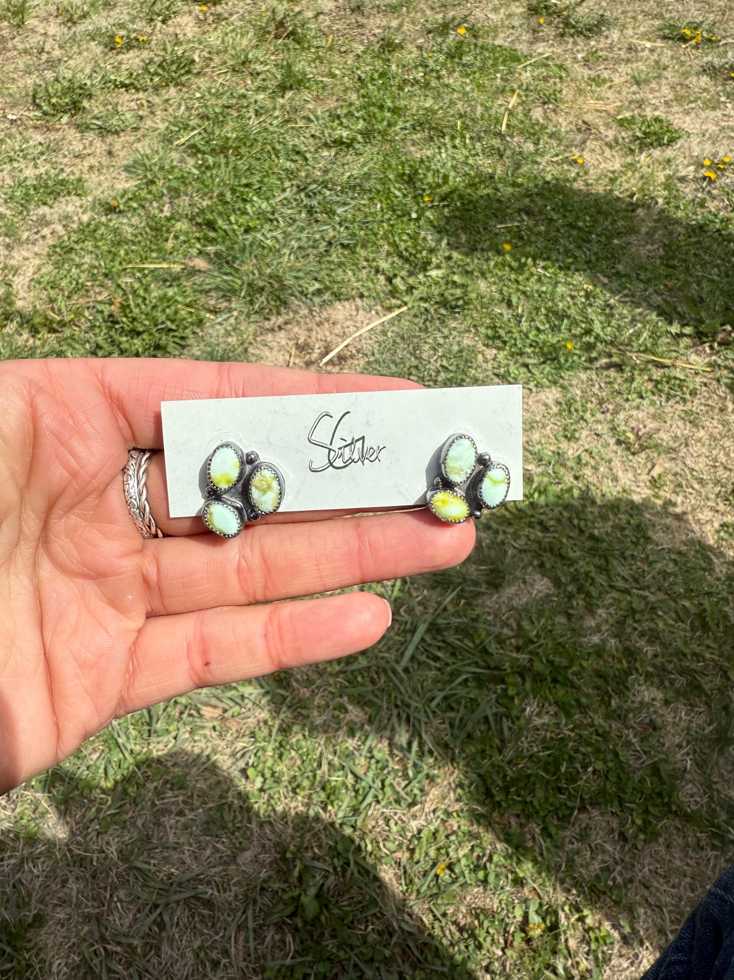 Palomino Cluster Earrings