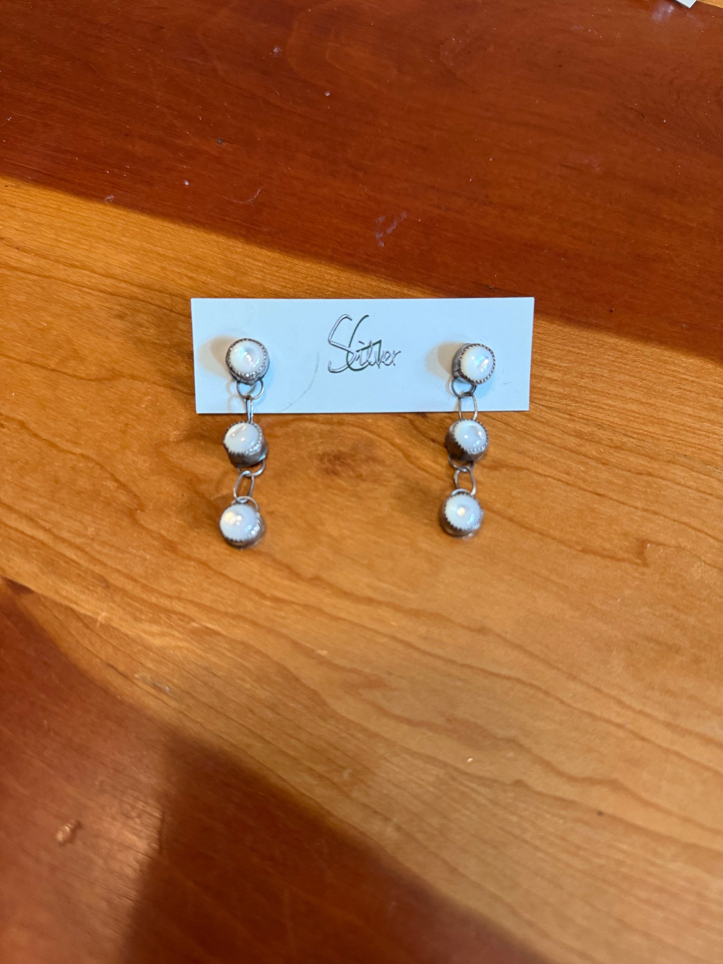 June Mother of Pearl Drop Earrings