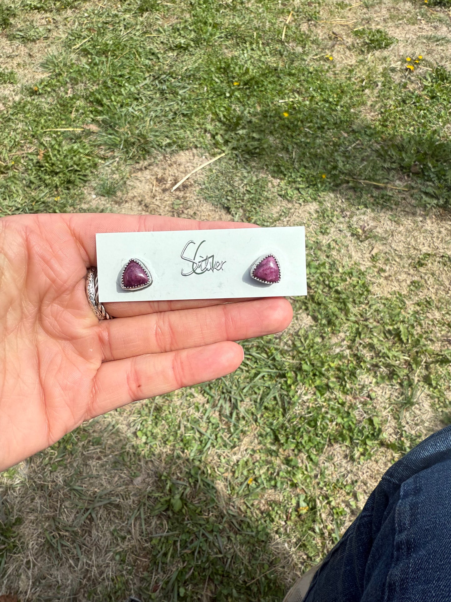 Plain Jane Purple Spiny Studs