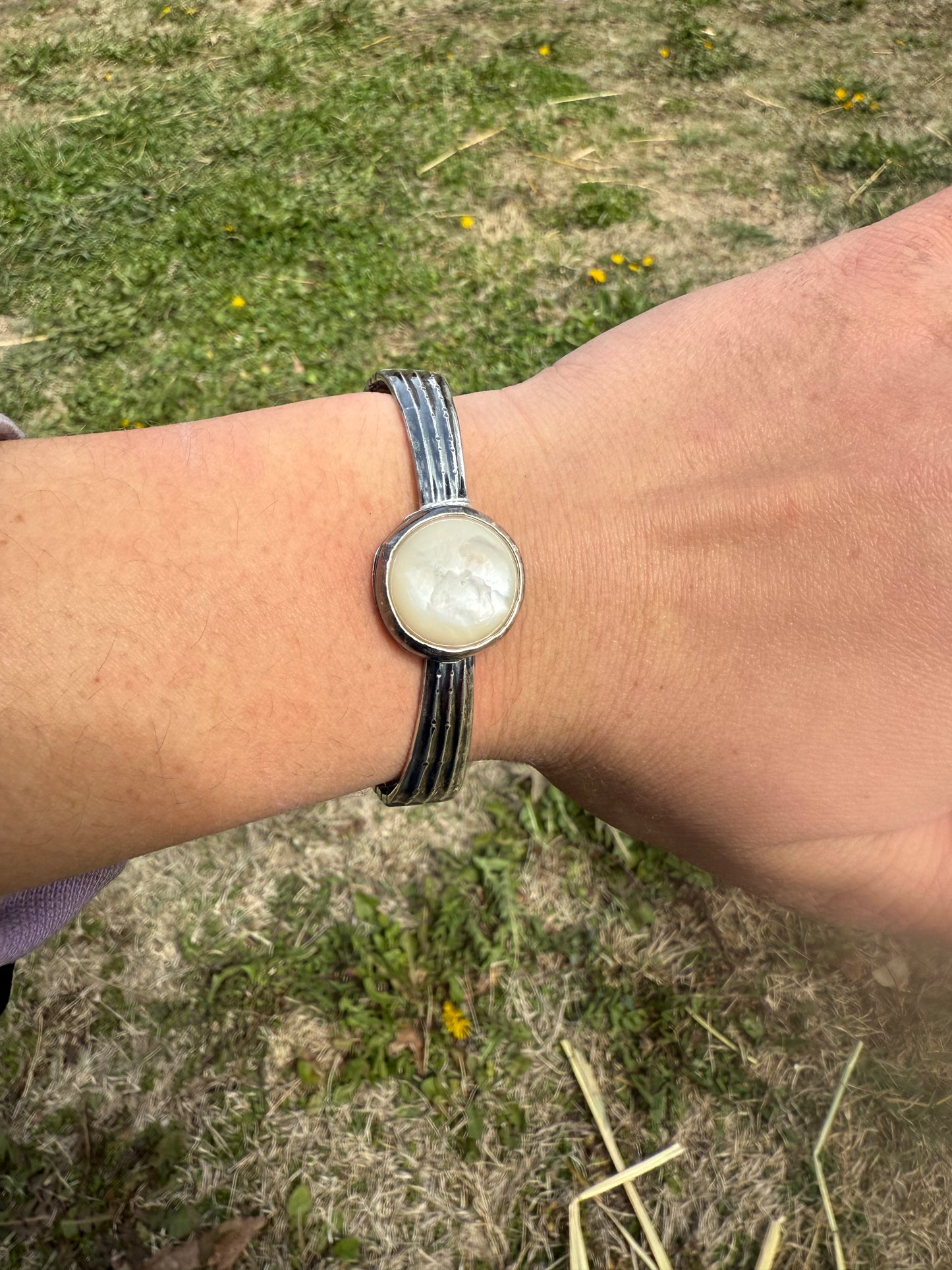 Mother of Pearl Spoon Cuff