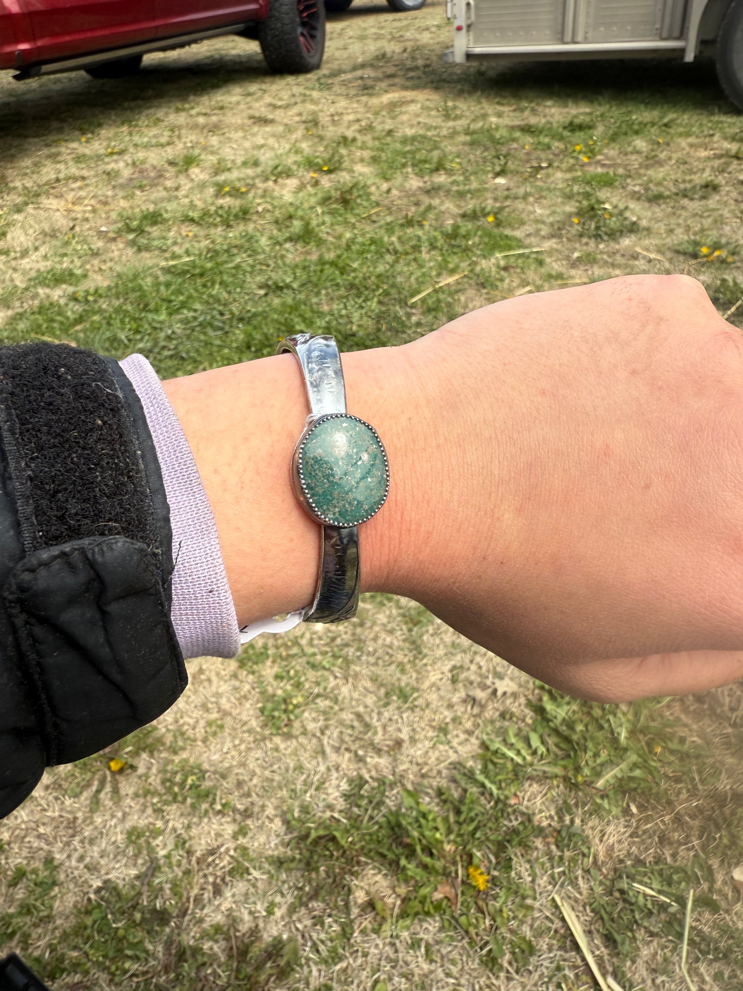 Tyrone Turquoise Spoon Cuff