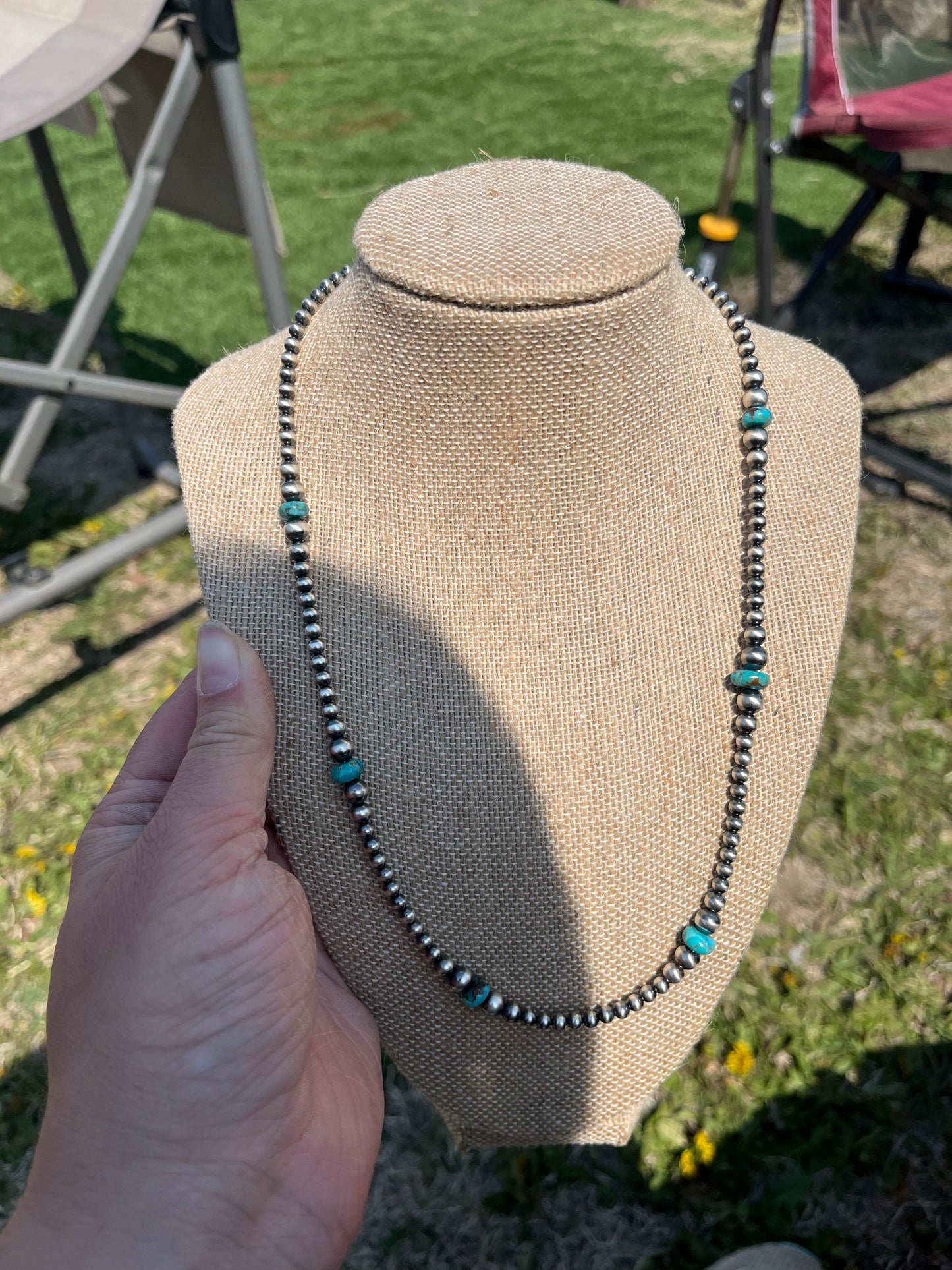 20 inch Turquoise Stacker