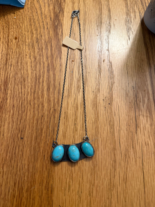 The OG Kingman Turquoise Sterling Silver Necklace
