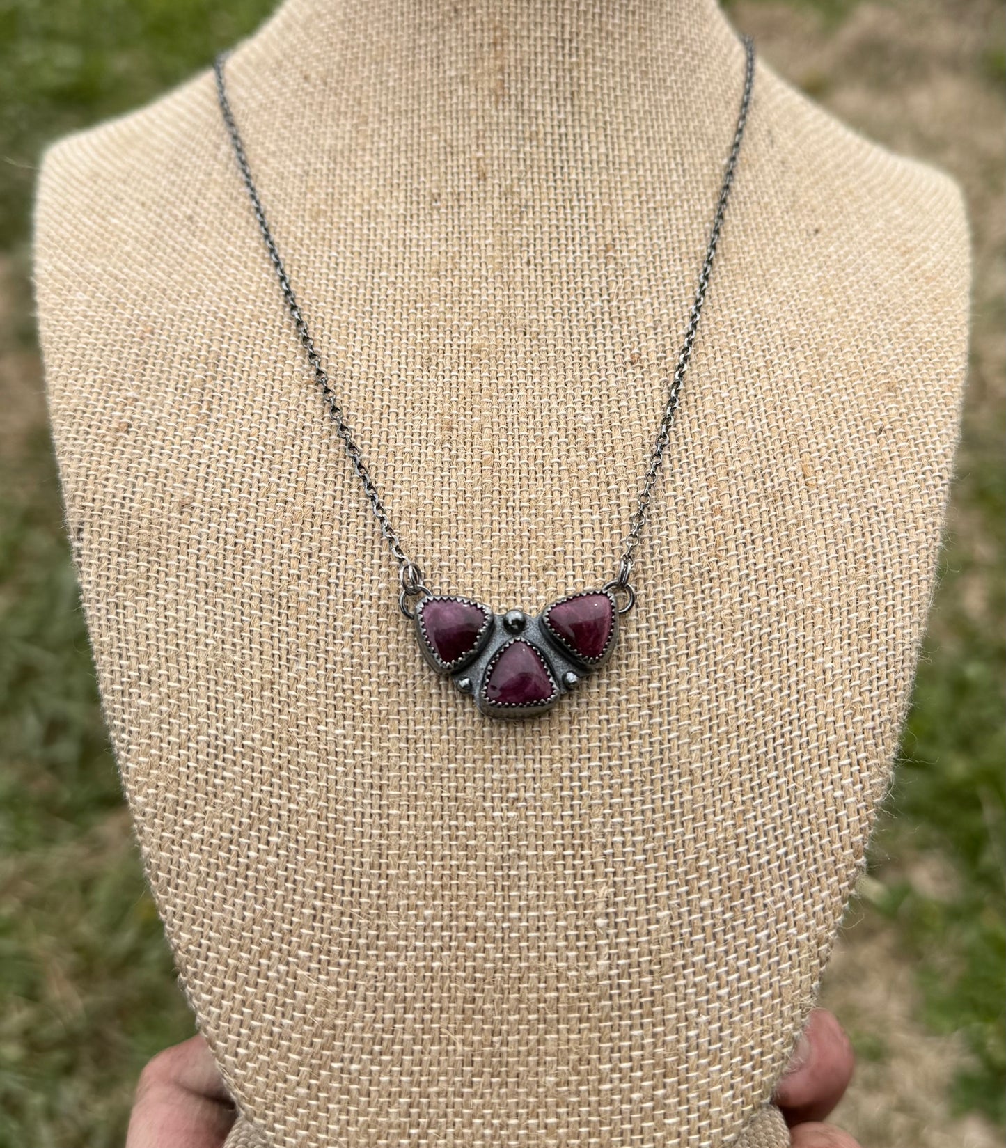 Harper Purple Spiny Necklace