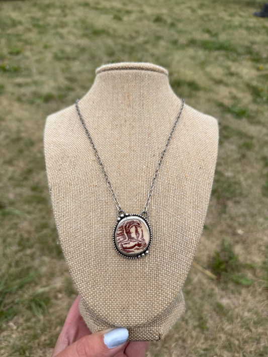 Jolene Western China Plate Necklace