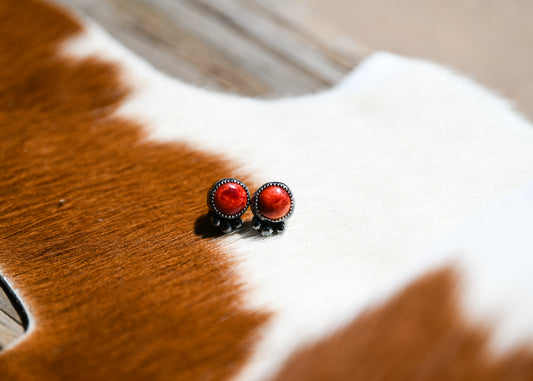 Red Spiny Studs