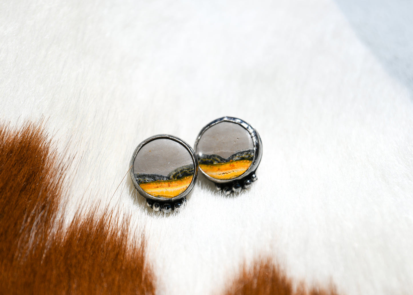 Bumblebee Jasper Horizon Studs